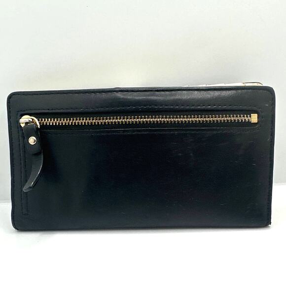 KATE SPADE New York Black North Court Bow Stacy Wallet - Picture 2 of 7